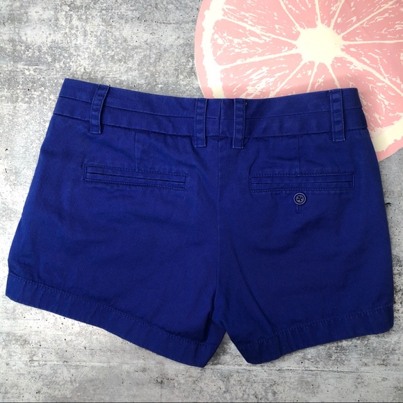J Crew chino 3” shorts cobalt blue size 2 - Picture 2 of 5